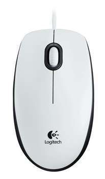 Logitech mouse M100 - white